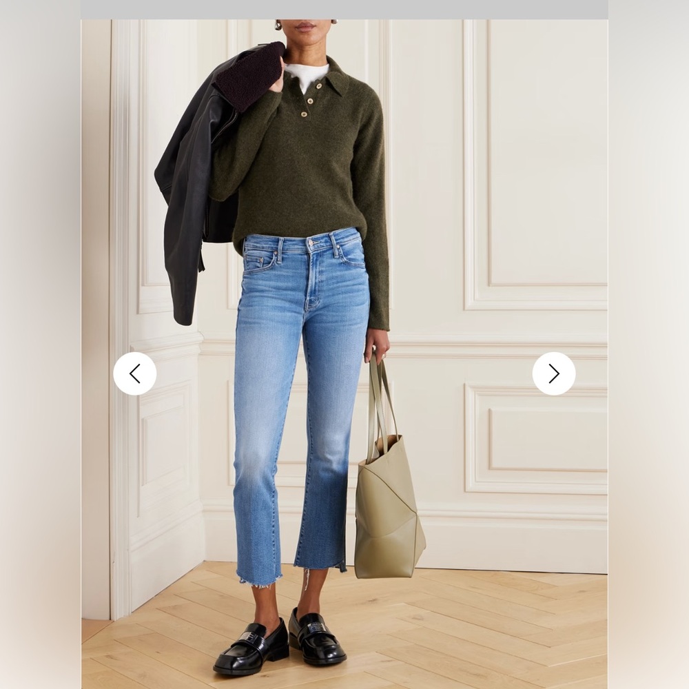 Mother insider crop fray “shoot to thrill”